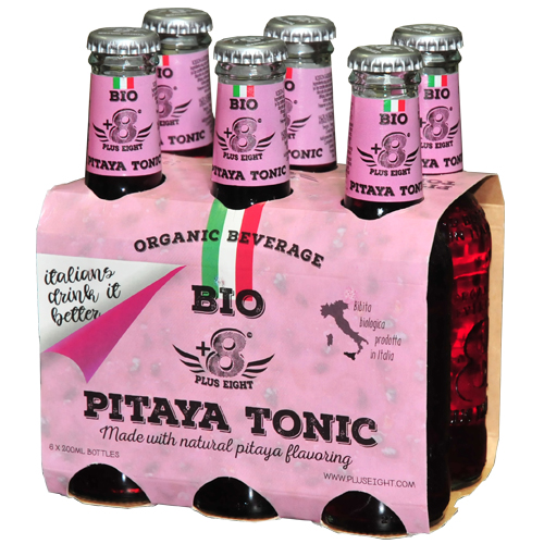 Plus Eight Pitaya Tonic - acqua tonica biologica alla pitaya - DrinkBar